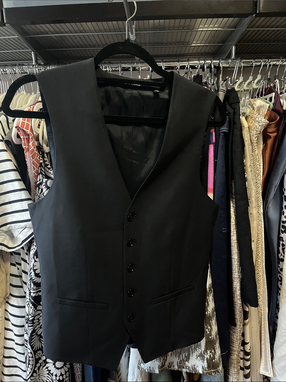 EXPRESS MEN’S WOOL BLEND SUIT VEST SZ XS EUC